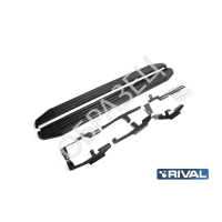 Комплект порогов "Black" (RIVAL) AUDI Q3 2011-2014-